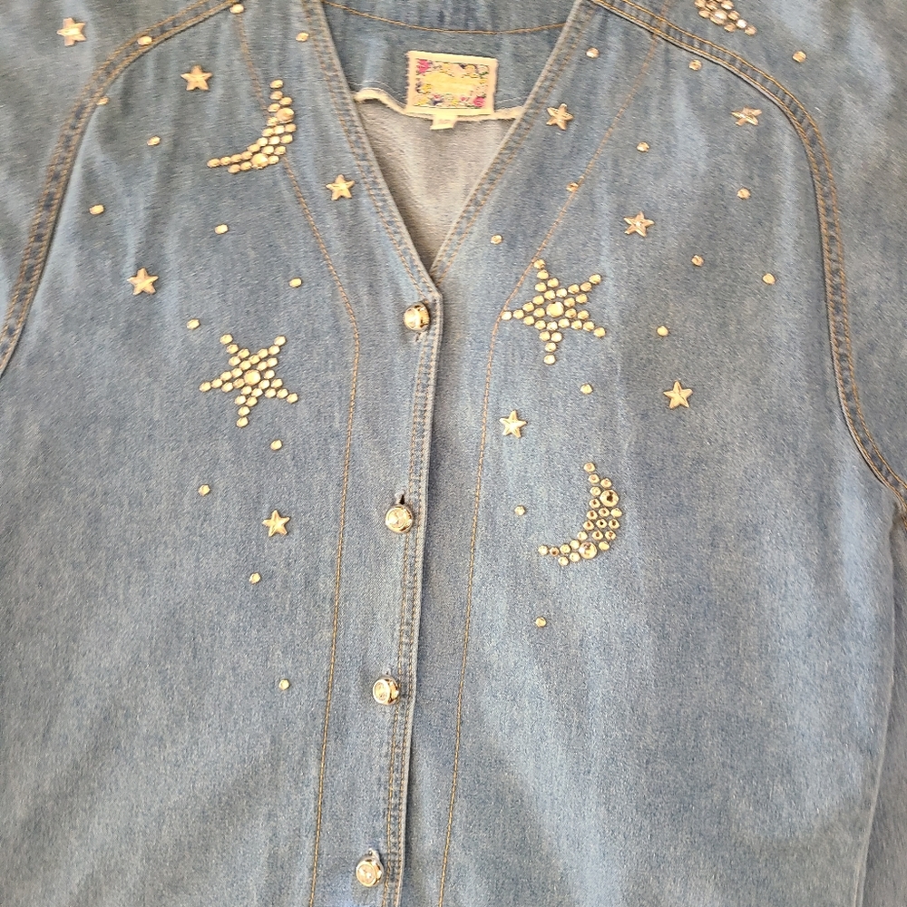 2 Piece Embellished Jean Set - Picture 3 of 14
